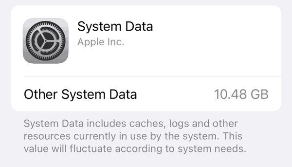 Cosa sono i dati di sistema su iPhone