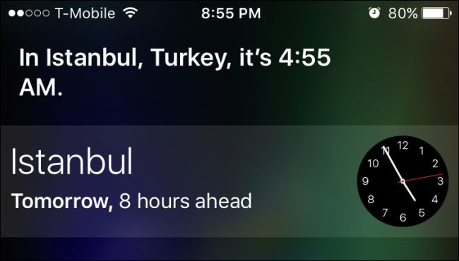 Que hora es siri