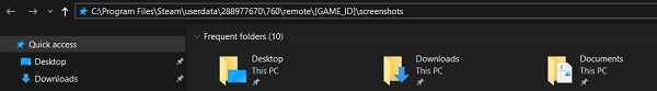 Steamスクリーンショットはどこに保存されますか