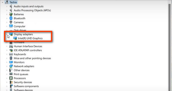 Windows Find Display Adapters