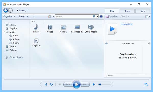 Di Windows Media Player 12