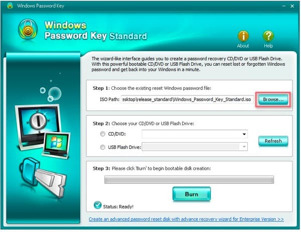 Windows Password Key Standard Gennemse