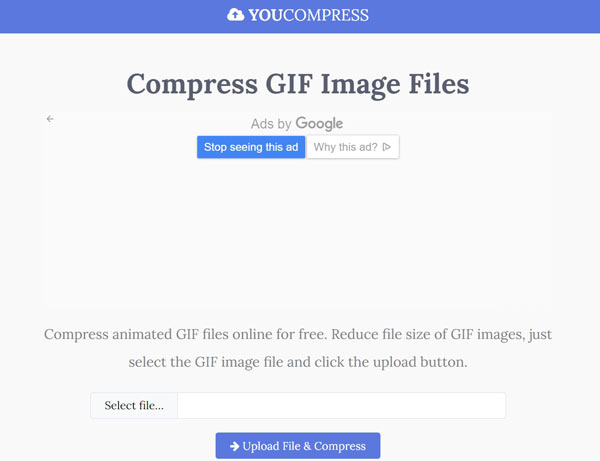 Du komprimerer GIF -kompressor
