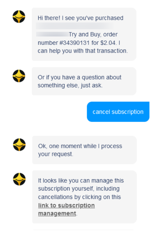 Send Cancel Subscription