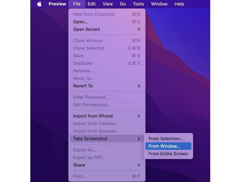 Mac Screenshot Preview