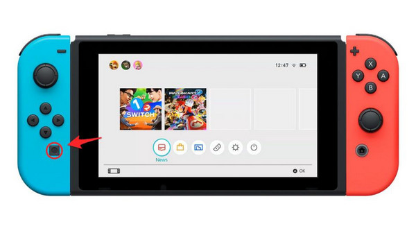 Capture d'écran de Minecraft sur Switch