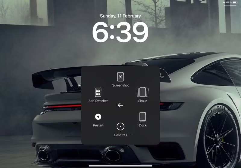 iPad 辅助触控屏幕截图