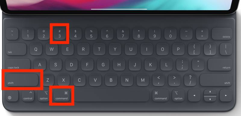 iPad键盘截图
