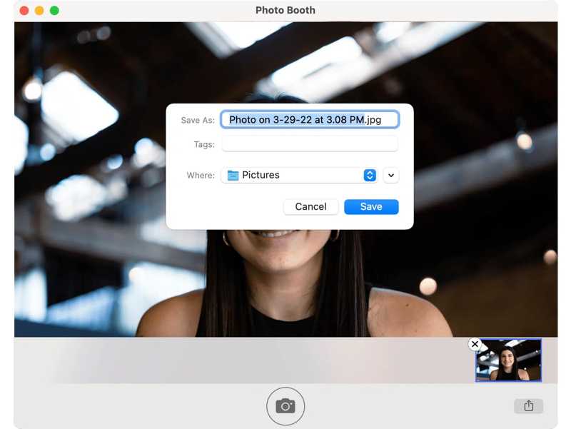 Foto opslaan op Mac
