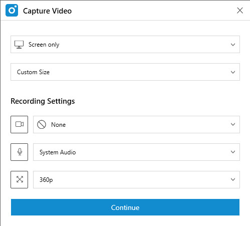 Customize video recording settings