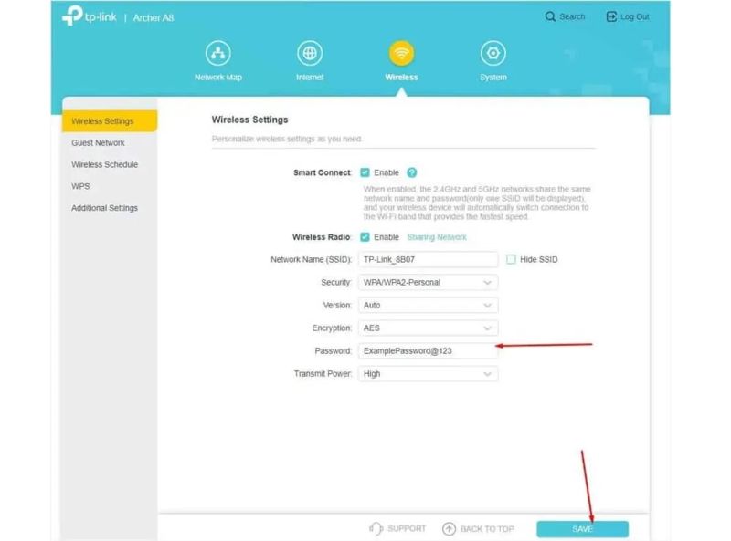 Återställ Wifi-lösenord online