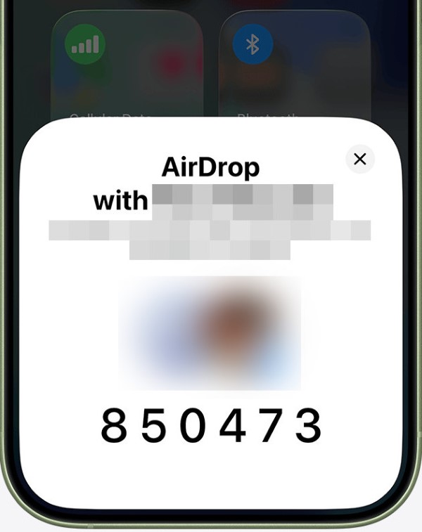 Kod AirDrop dla Centrum sterowania iPhone'em