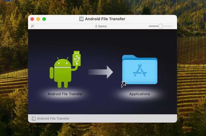 Установить Android File Transfer