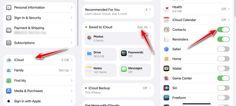Enable Contacts In Icloud