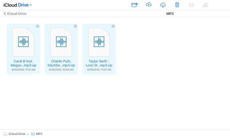 iCloud Drive 音乐