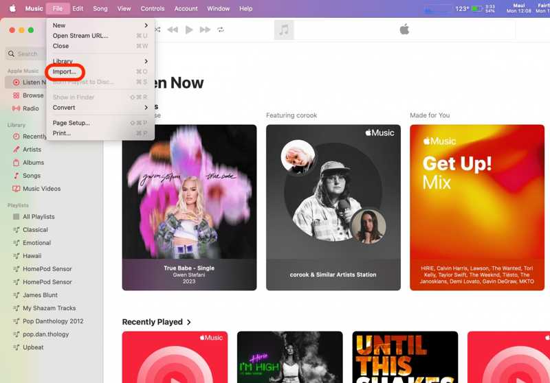 导入 Apple Music