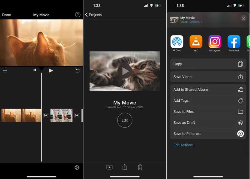 Save Slideshow iMovie