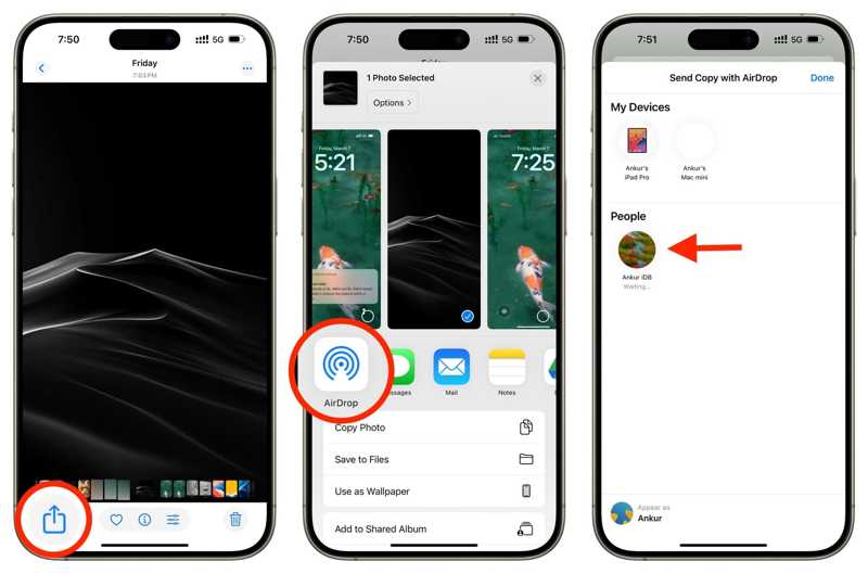 Фотография аирдропа