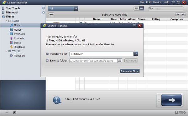 Transfer Files Leawo