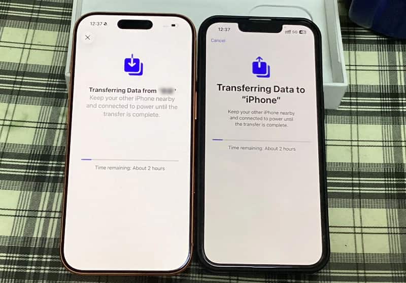 Transfer Data Via Quick Start