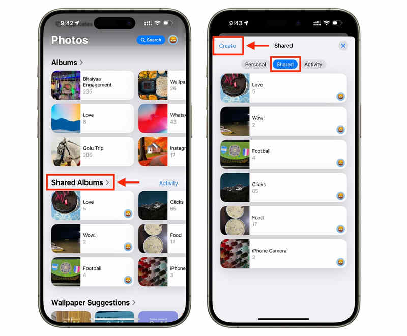 Create a Shared Album
