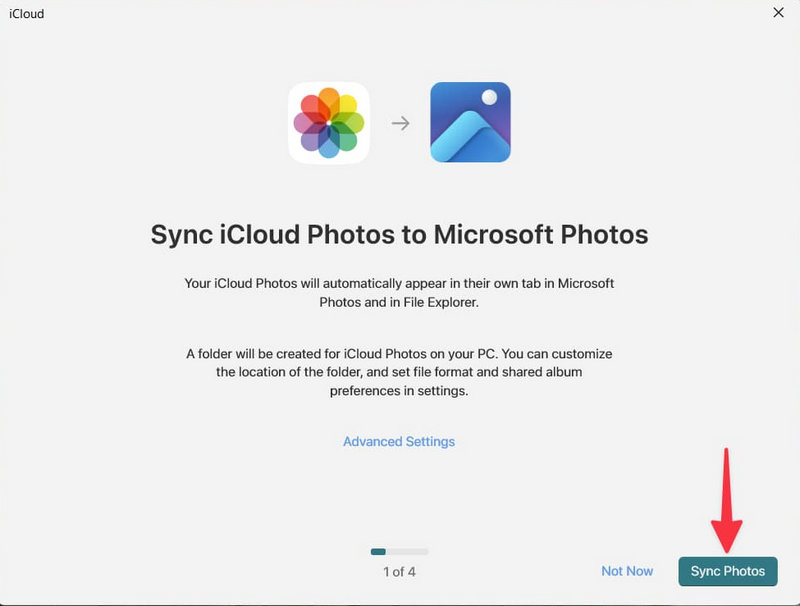 Sync Photos On iCloud Windows