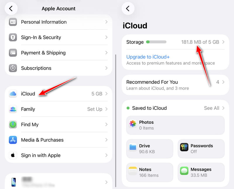 Check Icloud Storage