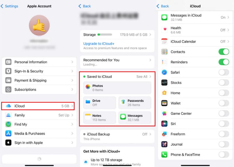 Az iCloud manuális szinkronizálása