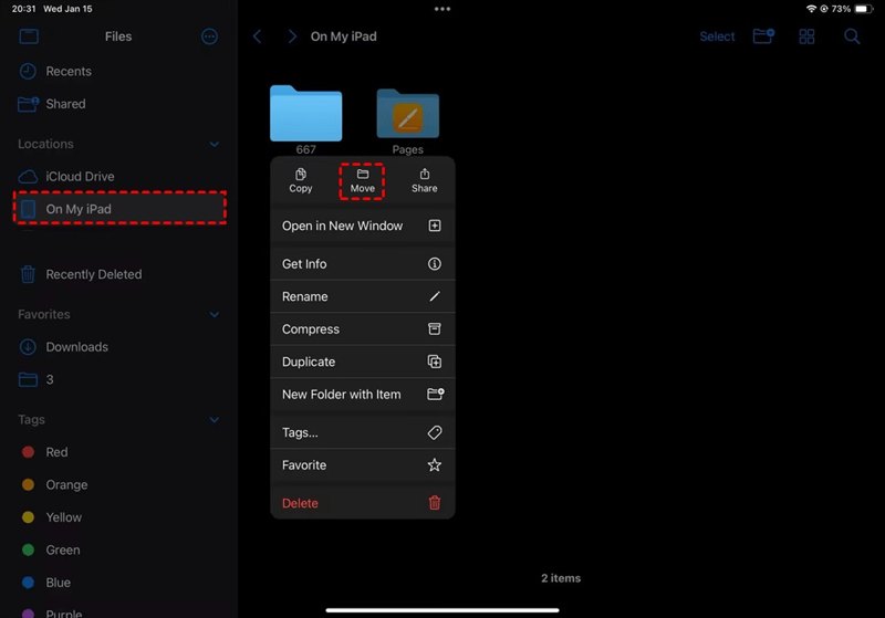 Move Files to-iCloud Drive