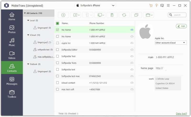 Förhandsgranska kontakter