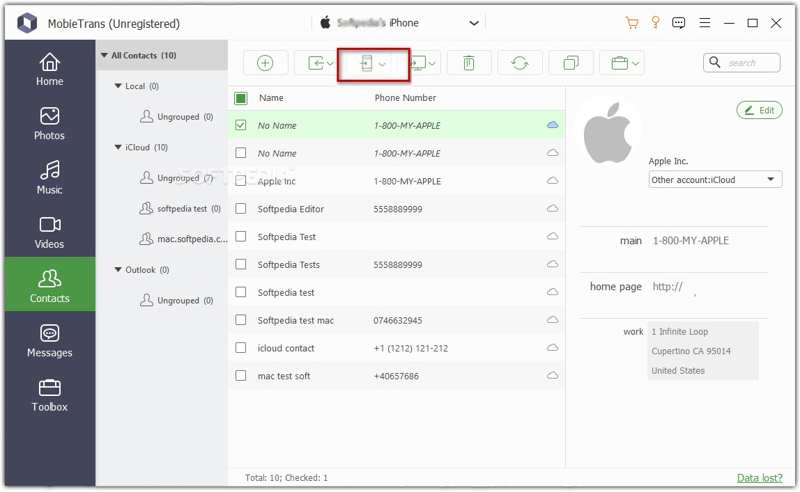Kontakter överföring