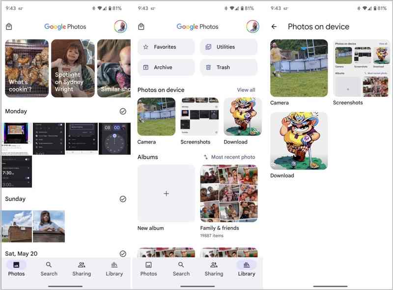 Google Fotók Android