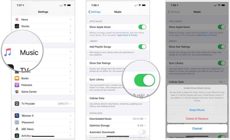 Bibliotheek synchroniseren