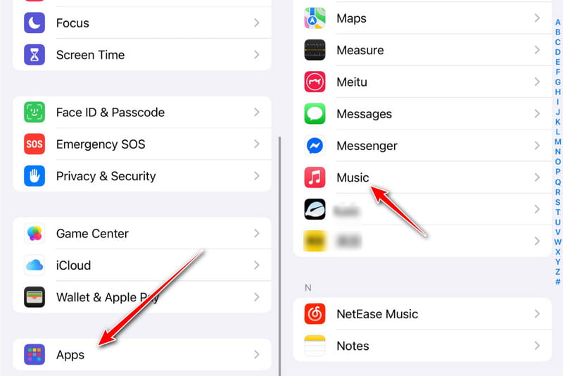 Find The Music Option