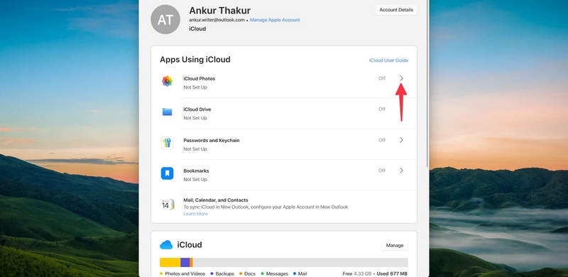 Turn on iCloud Photos in Windows