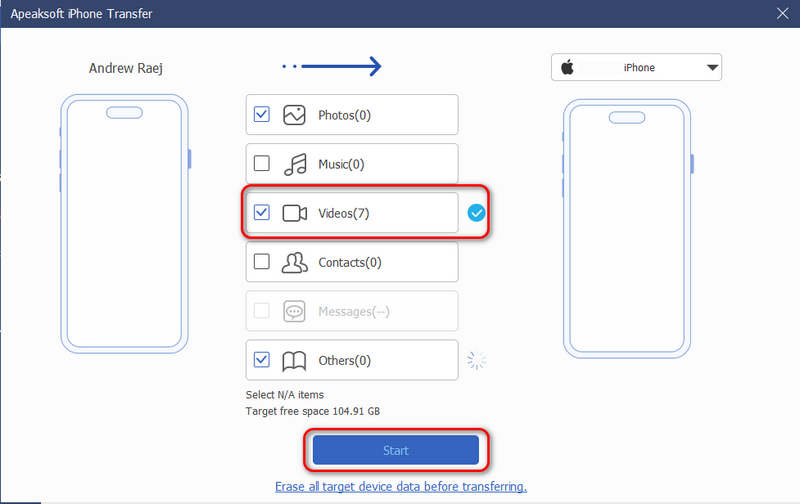 Move All Videos from iPhone to iPad