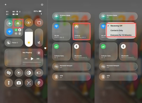 Включить эрдроп