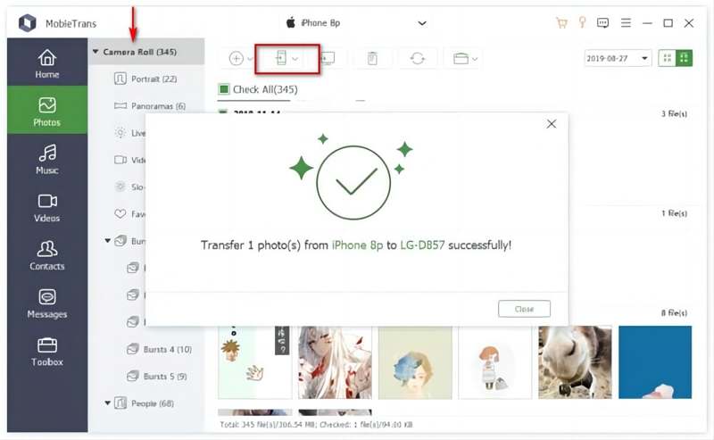 Kies Bestanden om over te zetten