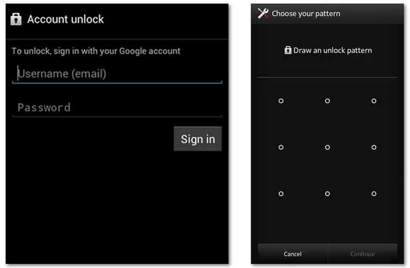 Use Google Account to Unlock Android
