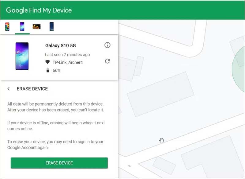 Eszközkereső webhely