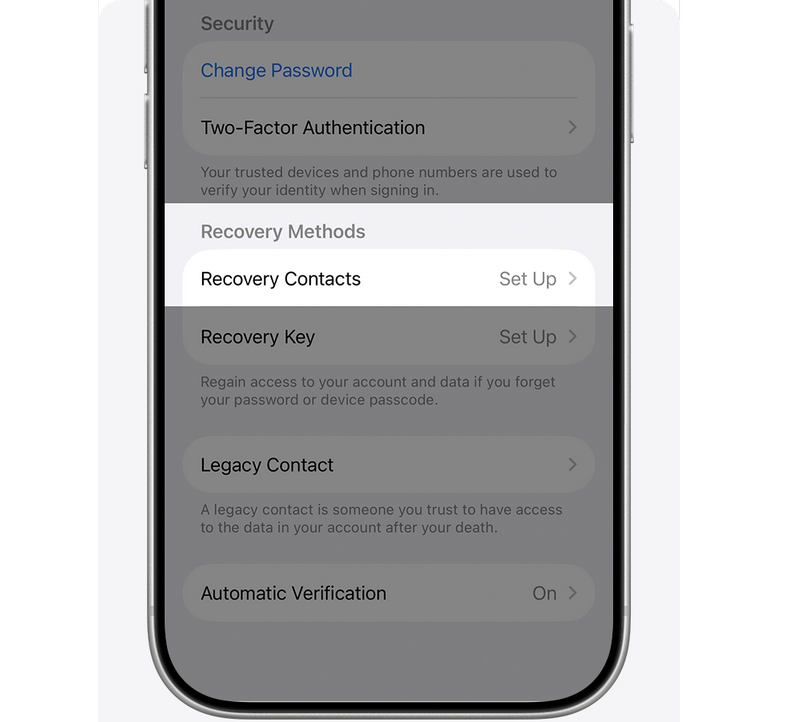 Account Recovery Method