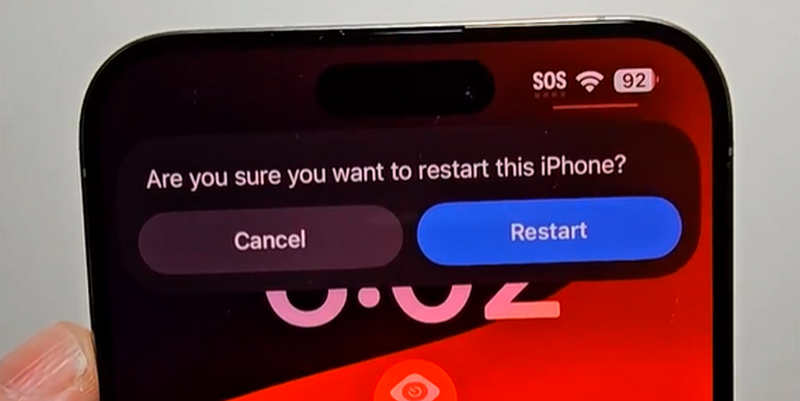 Starta om iPhone