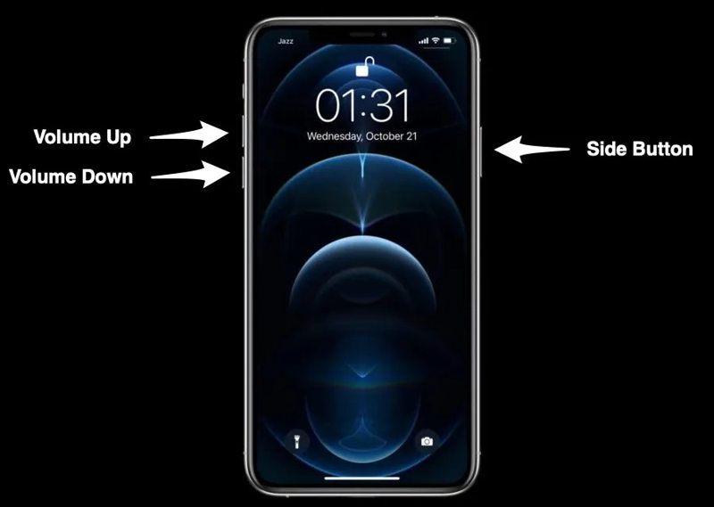 iPhone12 kényszerített újraindítása