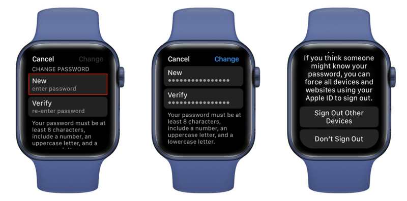 新密码 Apple Watch