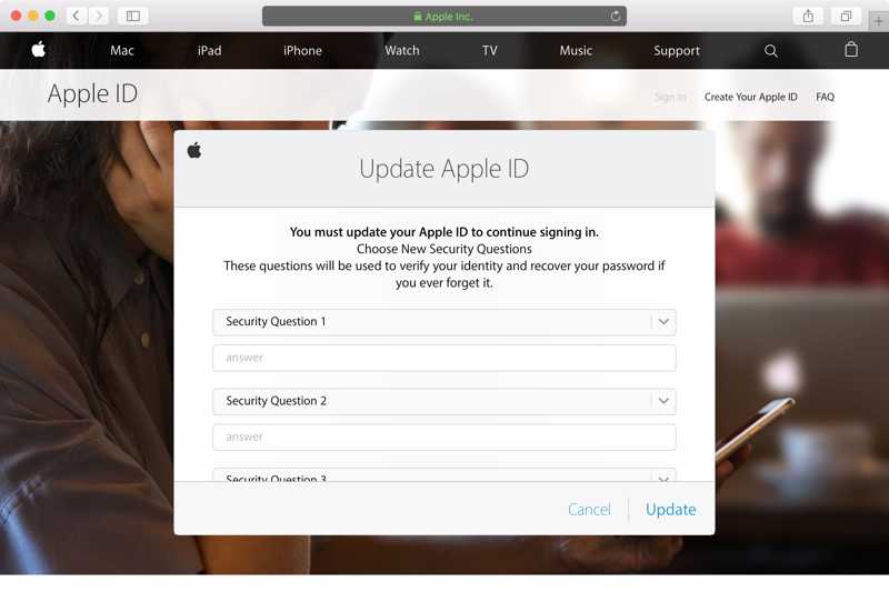 Apple-ID aktualisieren