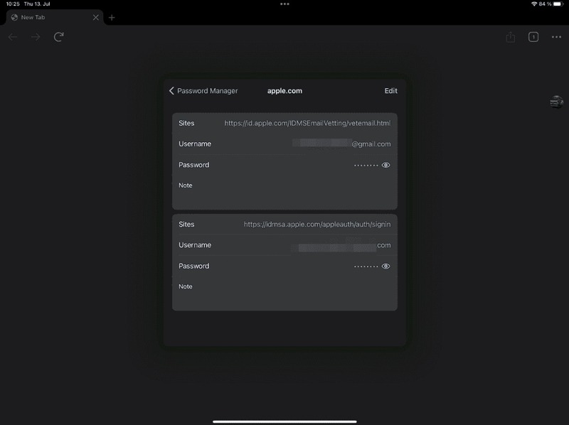 Chrome iCloud パスワード