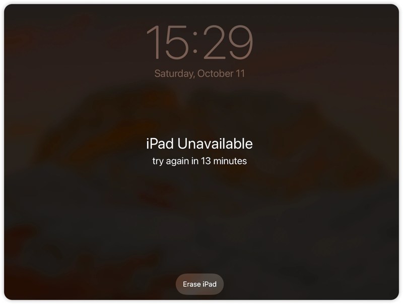 iPad törlés