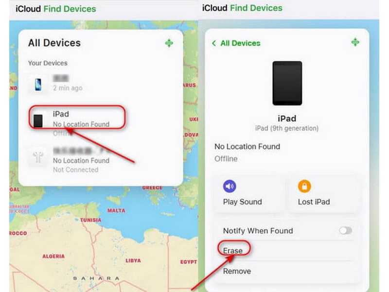 iPad mit iCloud löschen