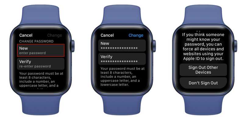新密碼 Apple Watch