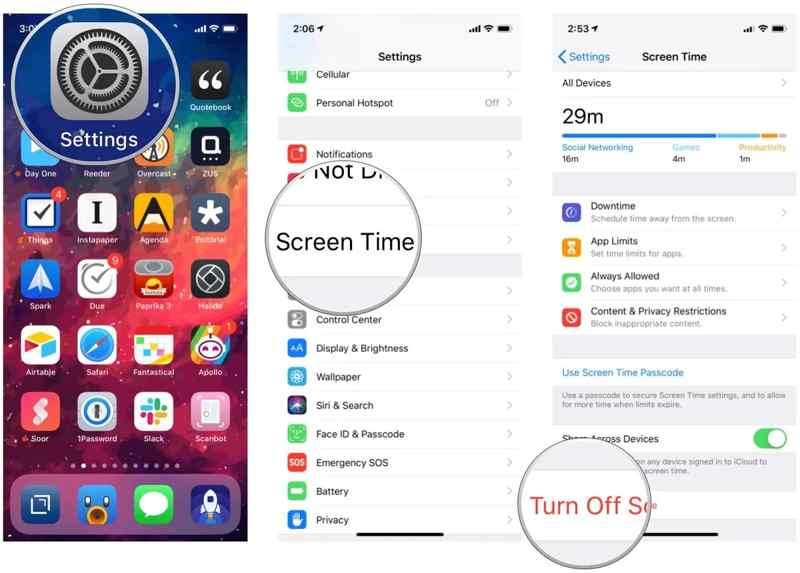 iOS 16 禁用屏幕使用时间